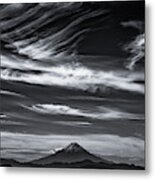 Expressive Clouds And Mt.fuji Metal Print