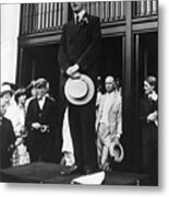 Fdr Campaigning For New York State Metal Print