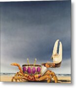 Fiddler Crab Metal Print