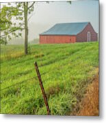 First Light Of A Foggy Morning Metal Print