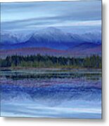 First Snow From Cherry Pond Metal Print