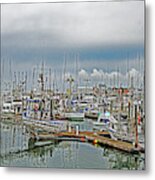 Fishing Boats  At The Marina Metal Print