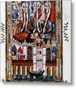 Flagellation Of St Denis, St Rusticus Metal Print
