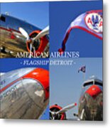 Flagship Detroit American Airlines Metal Print