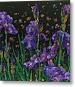 Floral Interpretation - Irises Metal Print