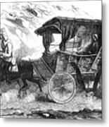 Florence Nightingale In Her Carriage Metal Print