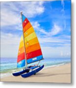 Florida Fort Myers Beach Catamaran Metal Print