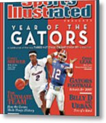 Floridas Corey Brewer And Qb Chris Leak, Florida Gators Sports Illustrated Cover Metal Print