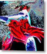 Flying To The Surface On Bubbles Metal Print