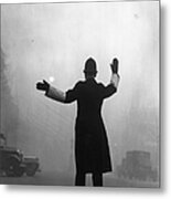 Fog Police Metal Print