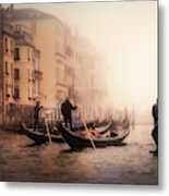 Foggy Venice Metal Print