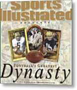 Footballs Greatest Dynasty The 1960s Packers Sports Illustrated Cover Metal Print