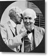 Ford Whispering Into The Ear Of Edison Metal Print