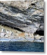 Former Limestone Cave Now Exposed To Sea Metal Print