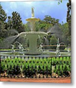 Forsyth Fountain - Savannah, Ga. Metal Print