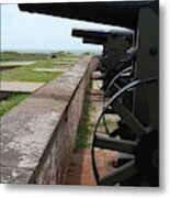 Fort Macon Cannons 4 Metal Print