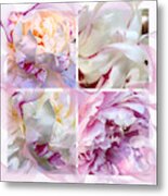 Four Peonies Metal Print