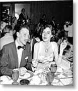 Frank Sinatra And Ava Gardner At Metal Print