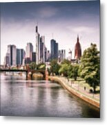 Frankfurt Am Main Skyline Metal Print