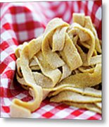 Fresh Pasta In Cloth Metal Print