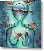 Full Moon Mother Earth Metal Print