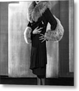 Fur Lined Coat Metal Print