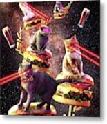 Galaxy Laser Cat On Burger Space Cheeseburger Cats With