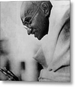 Gandhi Speaks Metal Print