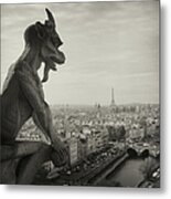 Gargoyle Of Notre Dame Metal Print