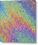 Gasoline Spilled On A Road Surface Metal Print