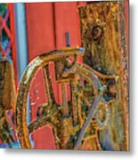 Geared Up To The Pump Of Life Tension Metal Print