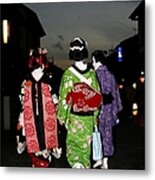 Geisha In Kyoto, Japan On February 02 Metal Print