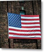 Giant American Flag - Buffalo Trace Bourbon Distillery - Frankfort - Kentucky Metal Print