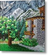 Glacier Point From Ahwahnee Now Majestic Hotel, Yosemite, Ca Metal Print