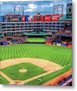 Globe Life Park Texas Rangers Baseball Ballpark Stadium Metal Print