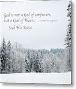 God's Winter Wonderland Metal Print