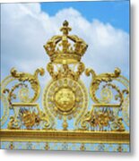 Golden Gate Of The Palace Of Versailles Ii Metal Print