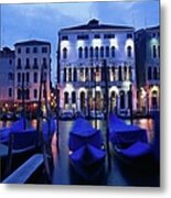 Gondolas, Venice, Italy Metal Print