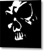 Goth Dark Skull Graphic Metal Print