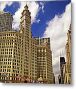 Gothic American Downtown Chicago Metal Print