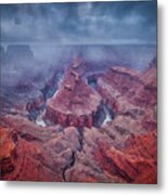 Grand Canyon In Monsoon Season Metal Print