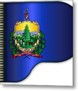 Grand Vermont Flag Metal Print
