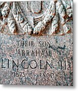 Grandson Of Abraham Lincoln At Arlington Metal Print