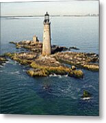 Graves Lighthouse, Boston Harbor Metal Print