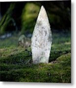 Gravestone Under A Tree Metal Print