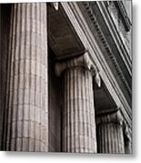 Gray Ionic Columns At The Front Of A Metal Print