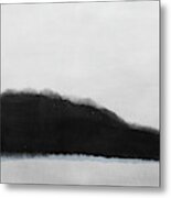 Grayscale 5- Abstract Art By Linda Woods Metal Print