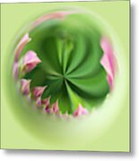 Green And Pink Orb Image Metal Print