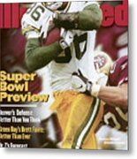 Green Bay Packers Antonio Freeman, 1998 Nfc Championship Sports Illustrated Cover Metal Print