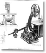 Greenwoods Wood Sawing Machine, 1886 Metal Print